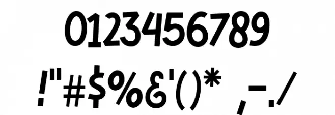 Burgery Font OTHER CHARS