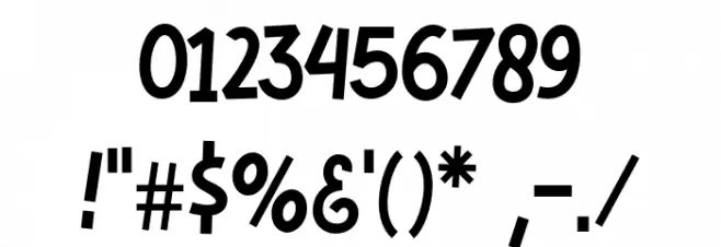 Burgery Font OTHER CHARS