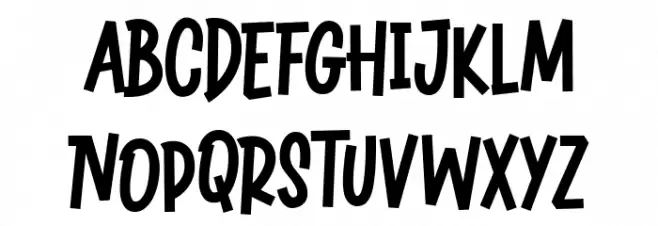 Burgery Schriftart Groß
