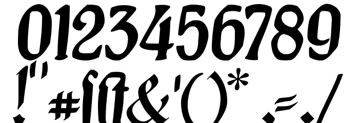 Burgfest Font OTHER CHARS