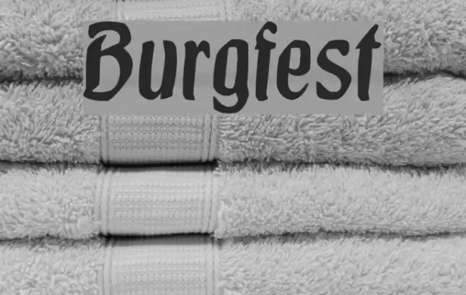 Burgfest Font examples