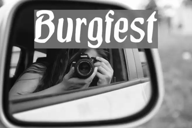 Burgfest Font examples