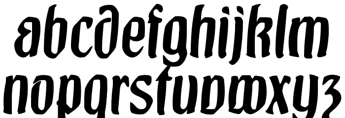 Burgfest Font LOWERCASE