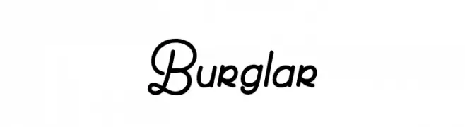 Burglar  font caratteri gratis