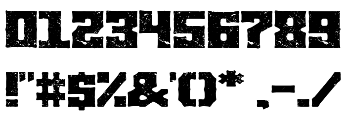 Burgos city Font OTHER CHARS