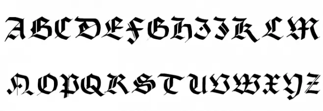 Burgundian Fonte MAIÚSCULAS