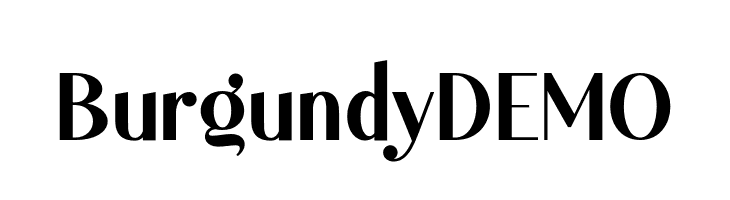 Burgundy DEMO  Free Fonts Download