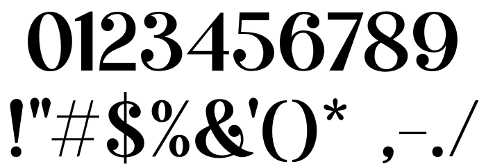 Burgundy DEMO Font OTHER CHARS