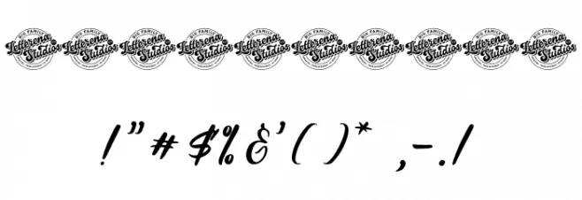 Burgundy Deception DEMO VERSION Font OTHER CHARS