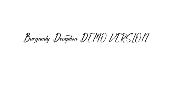 Burgundy Deception DEMO VERSION Logo
