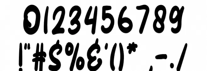 Burgundy Font OTHER CHARS