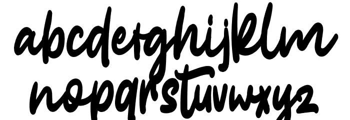 Burgundy Font LOWERCASE