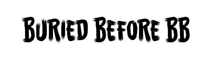 Buried Before BB Font