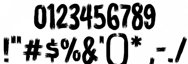 Buried Before BB Font OTHER CHARS