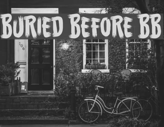 Buried Before BB Font examples