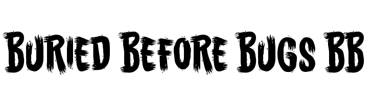 Buried Before Bugs BB  font caratteri gratis