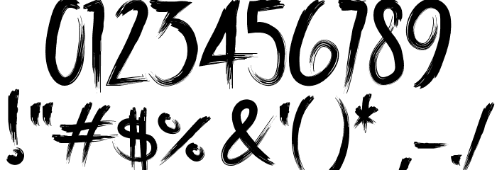 BuriedK9 Font OTHER CHARS