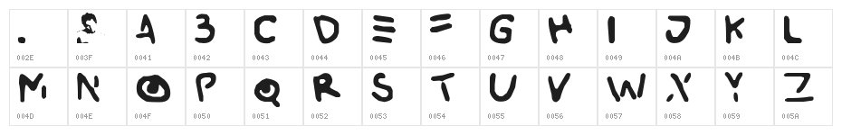 Buried Character Map