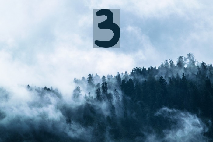 Buried Font examples
