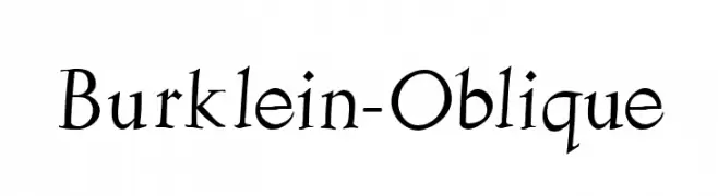 Burklein-Oblique  フリーフォントのダウンロード