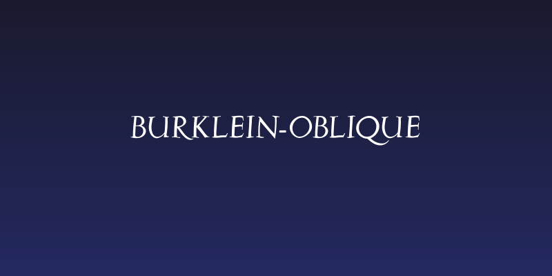 Burklein-Oblique Social Header