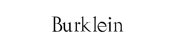 Burklein Font