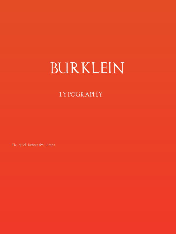 Burklein Poster