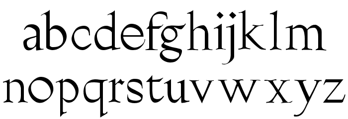 Burklein Font LOWERCASE
