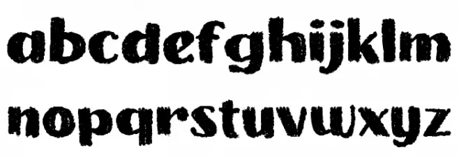 Burled Walnut Font LOWERCASE