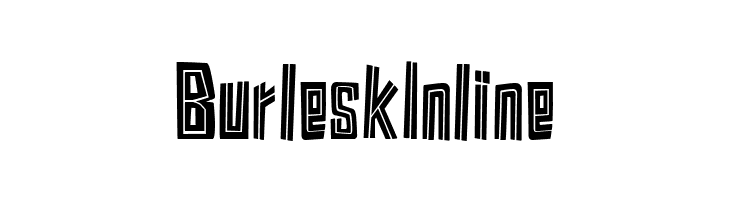 Burlesk Inline  नि: शुल्क फ़ॉन्ट्स डाउनलोड