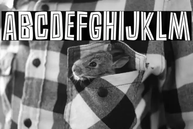 Burlesk Inline Font examples