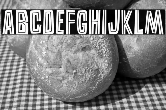 Burlesk Inline Font examples