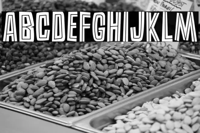 Burlesk Inline Font examples