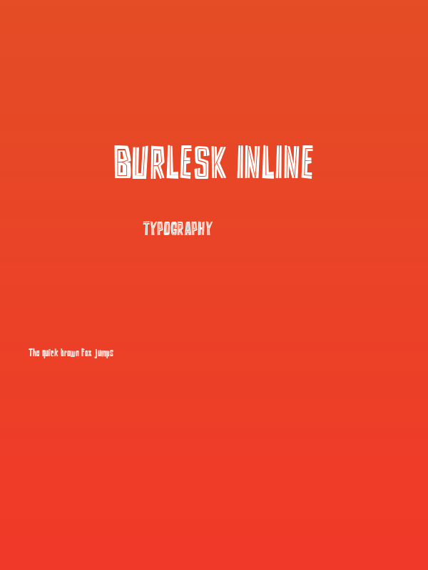 Burlesk Inline Poster