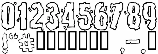 Burlesque Font OTHER CHARS