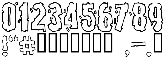 Burlesque Font OTHER CHARS