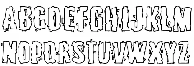Burlesque Polices MAJUSCULES