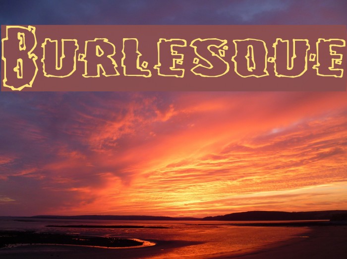 Burlesque Font examples