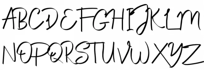 Burlington Schriftart Groß