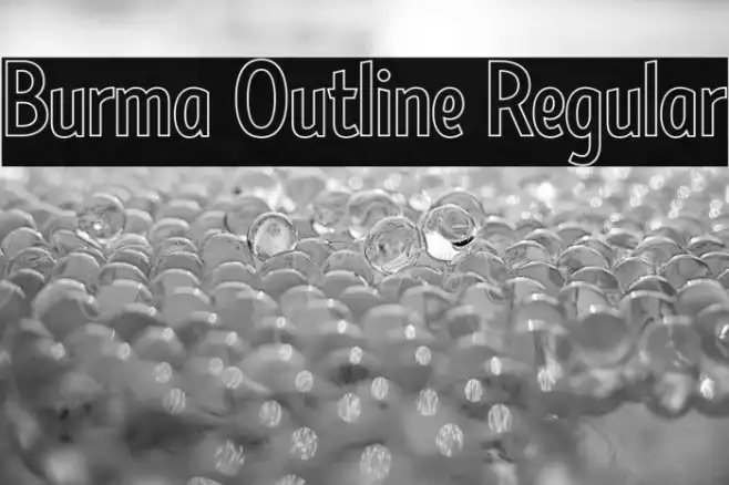Burma Outline Regular Example 2