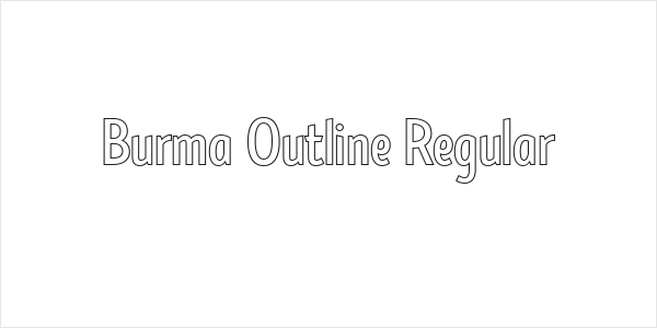 Burma Outline Regular Logo