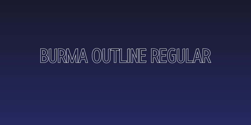 Burma Outline Regular Social Header