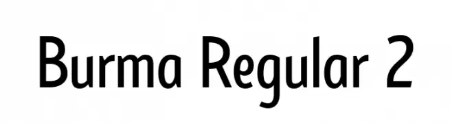 Burma Regular 2  Fuentes Gratis Descargar