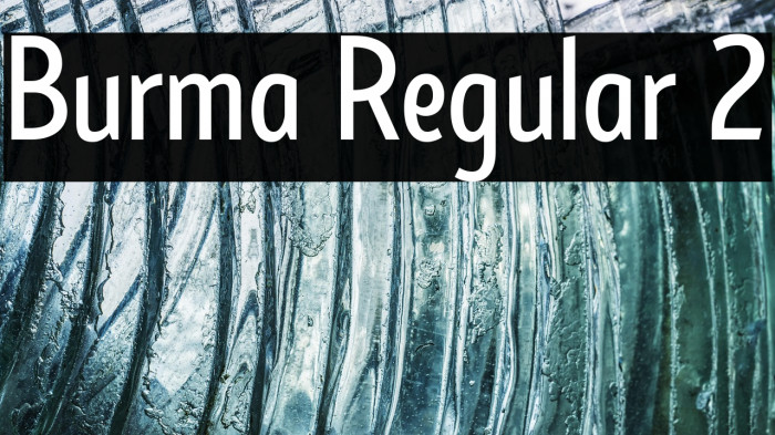 Burma Regular 2 Example 1