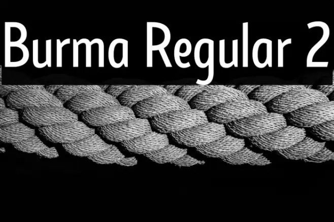 Burma Regular 2 Font examples