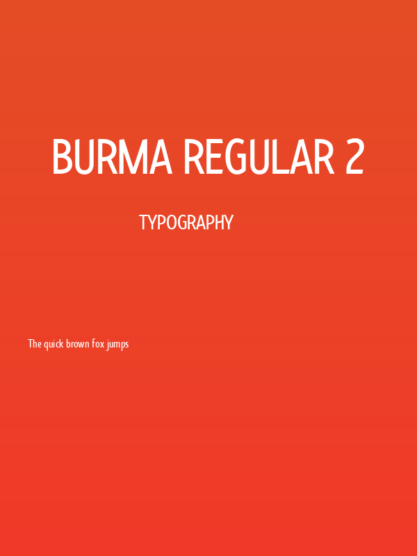 Burma Regular 2 Poster