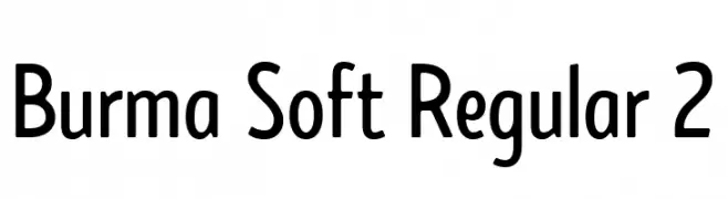 Burma Soft Regular 2  Descarca Fonturi Gratis