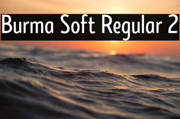 Burma Soft Regular 2 Example 2