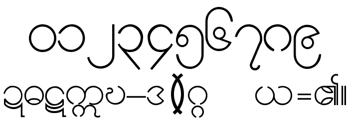 Burmese1-1 Font OTHER CHARS