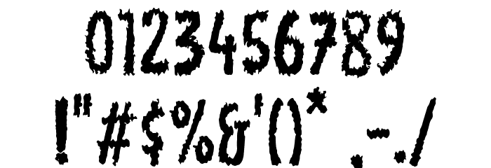 Burn House Font OTHER CHARS